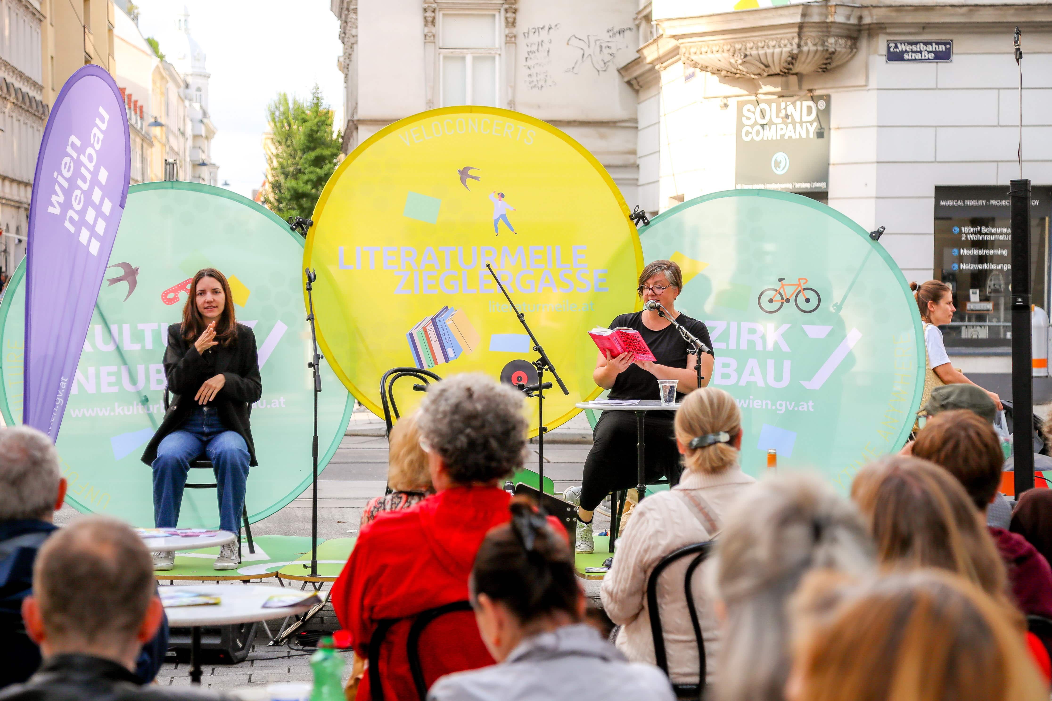 Foto: Literaturmeile Zieglergasse