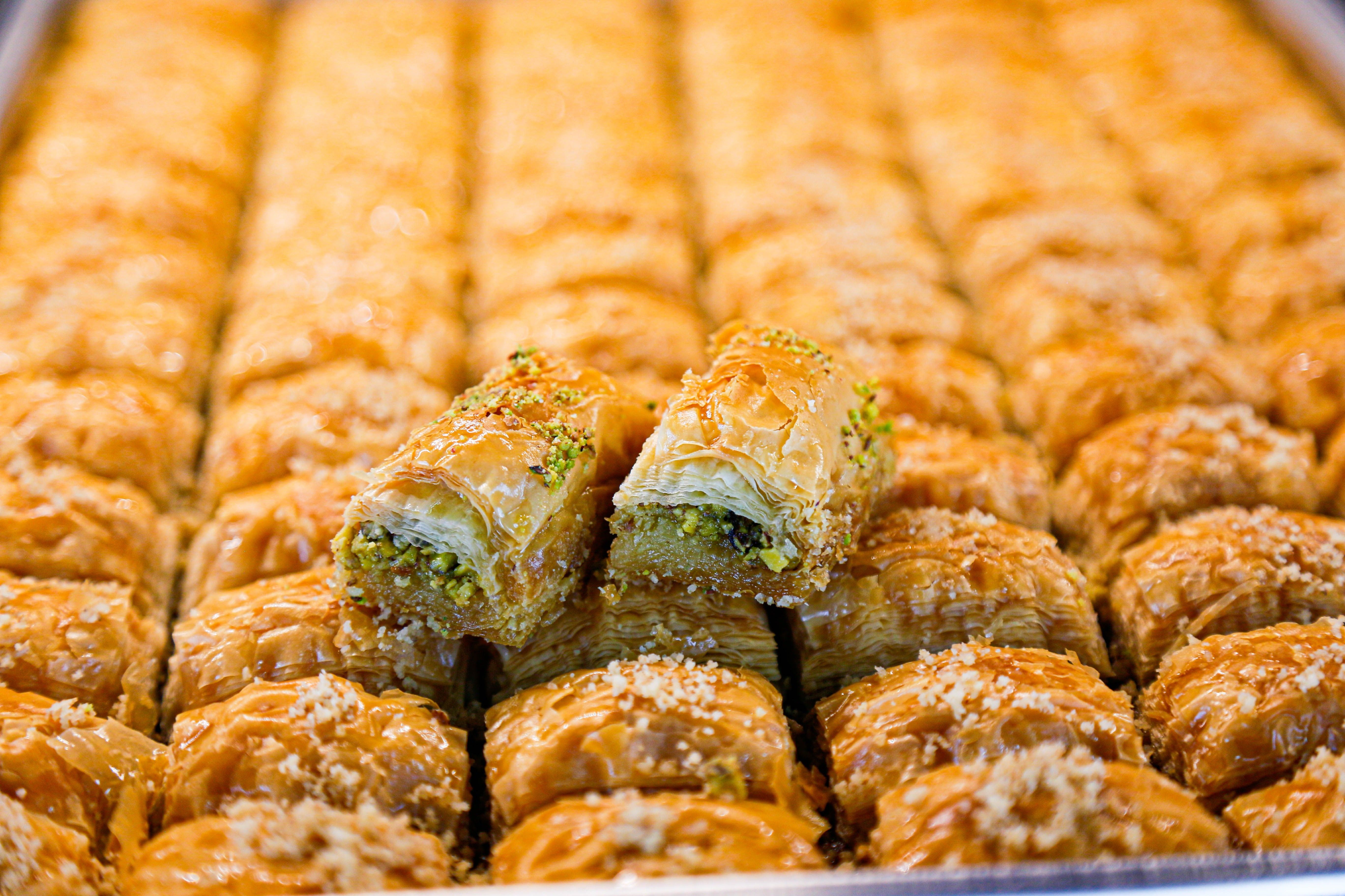 Foto: Viele ausgestellte Baklava 