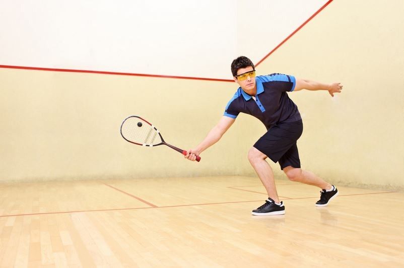 Foto: Ein Squashspieler