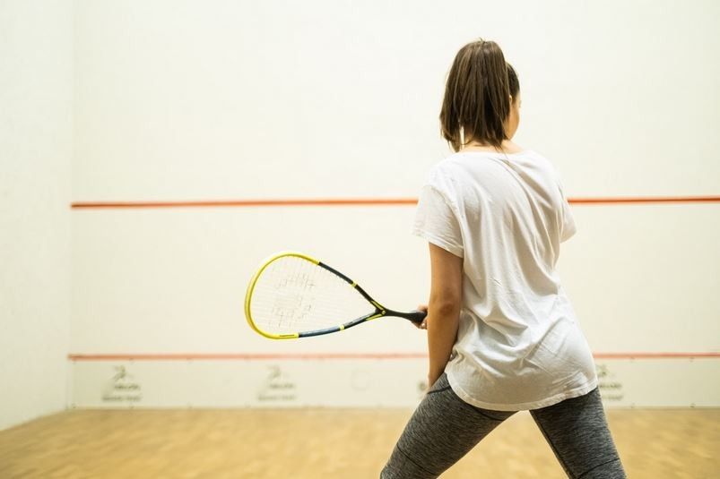 Foto: Squashspielerin