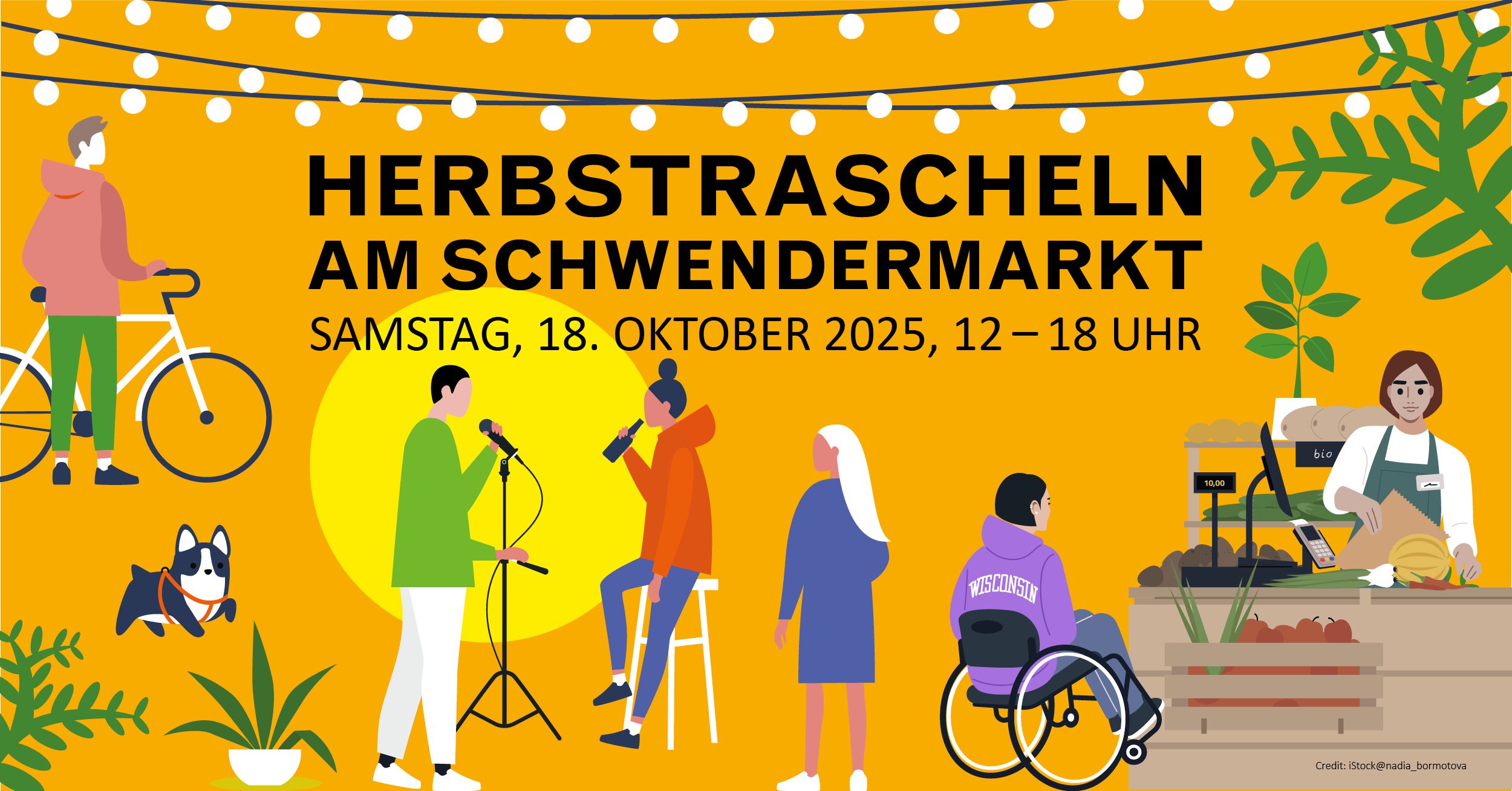 Foto: Herbstrascheln am Schwendermarkt 