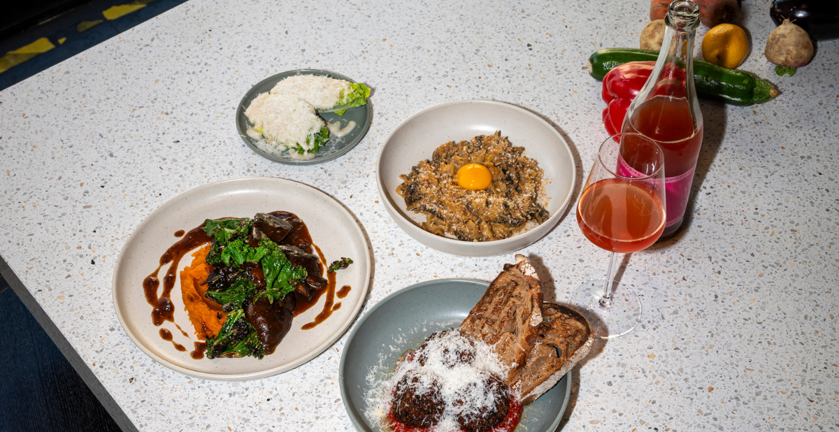 Foto: vegane Speisen im schwein