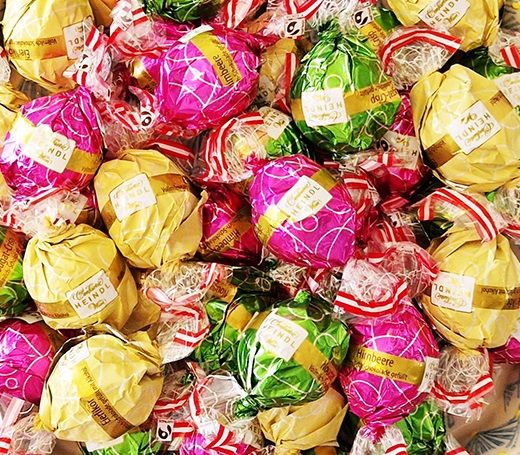 Foto: Schokokugeln des Liesinger Unternehmens Heindl