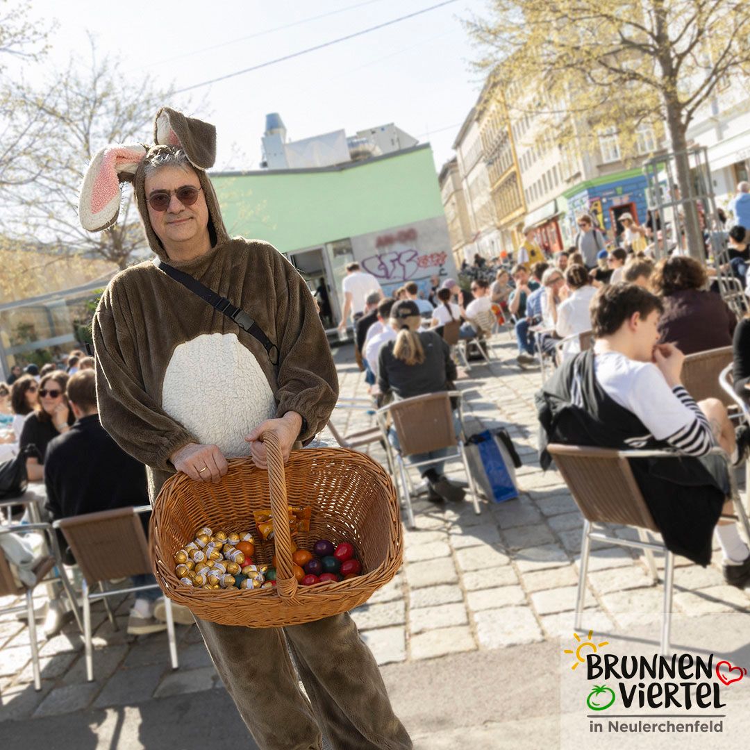 Foto: Osterhase im Brunnenviertel