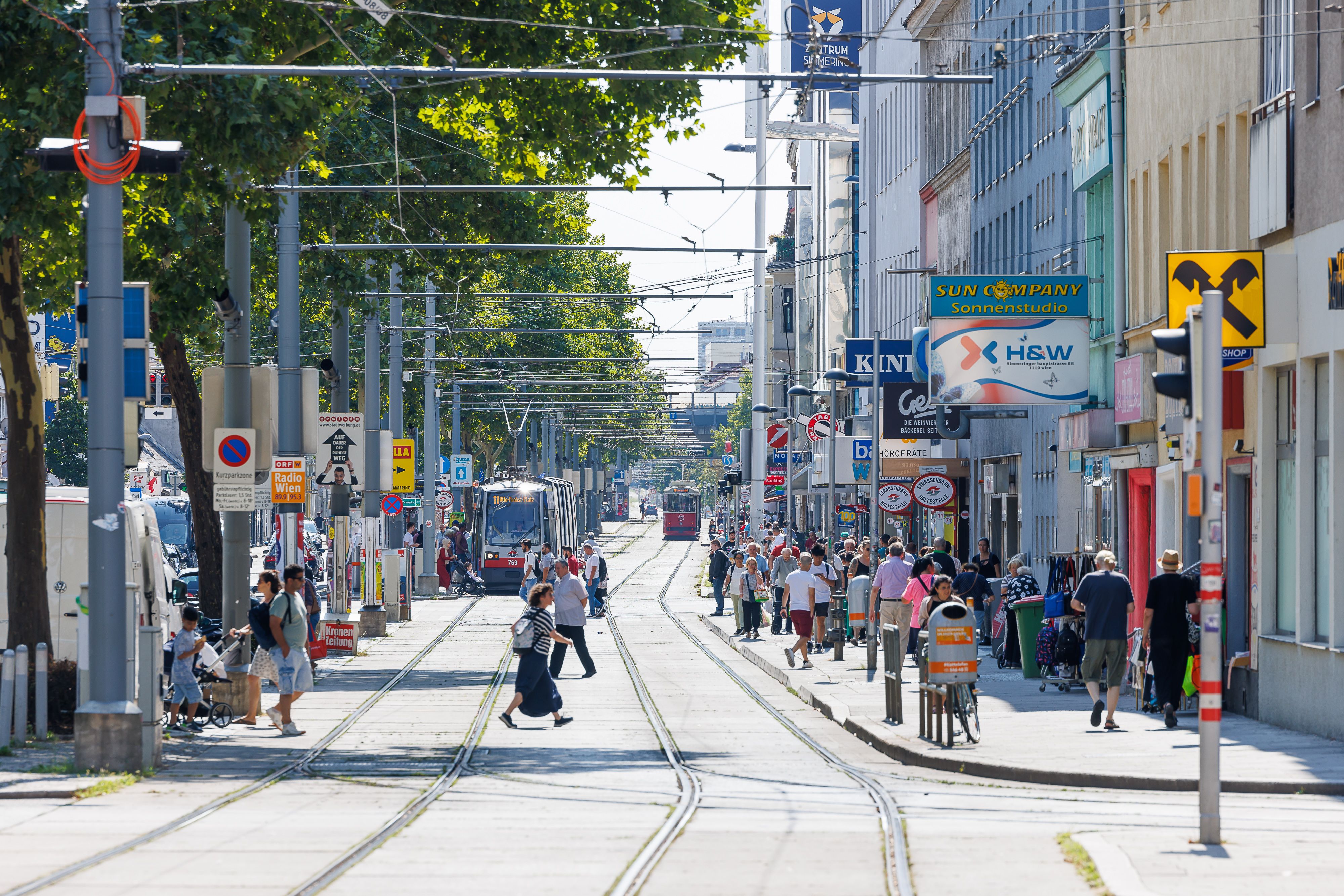 Foto: Simmeringer Hauptstraße im 11. Bezirk 