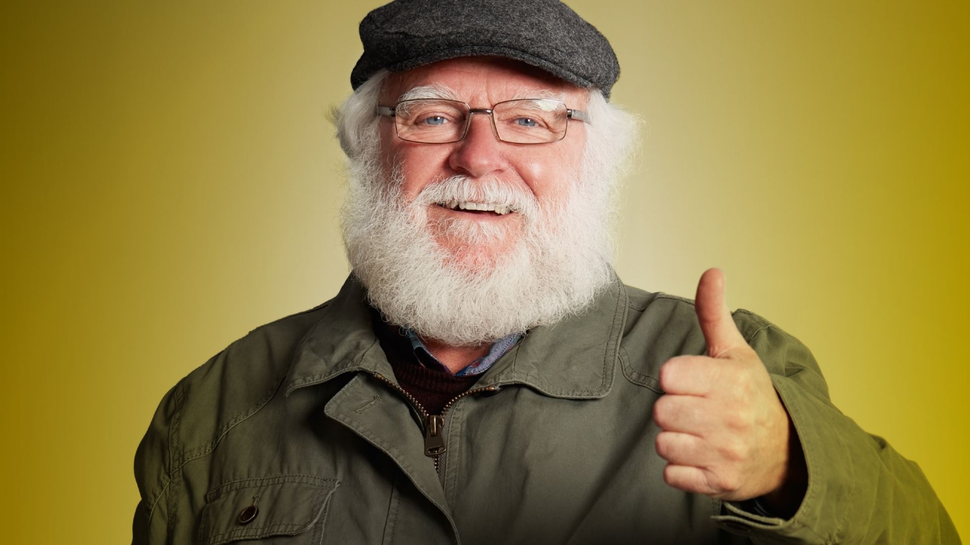 Foto: Alter Mann mit weißen Bart