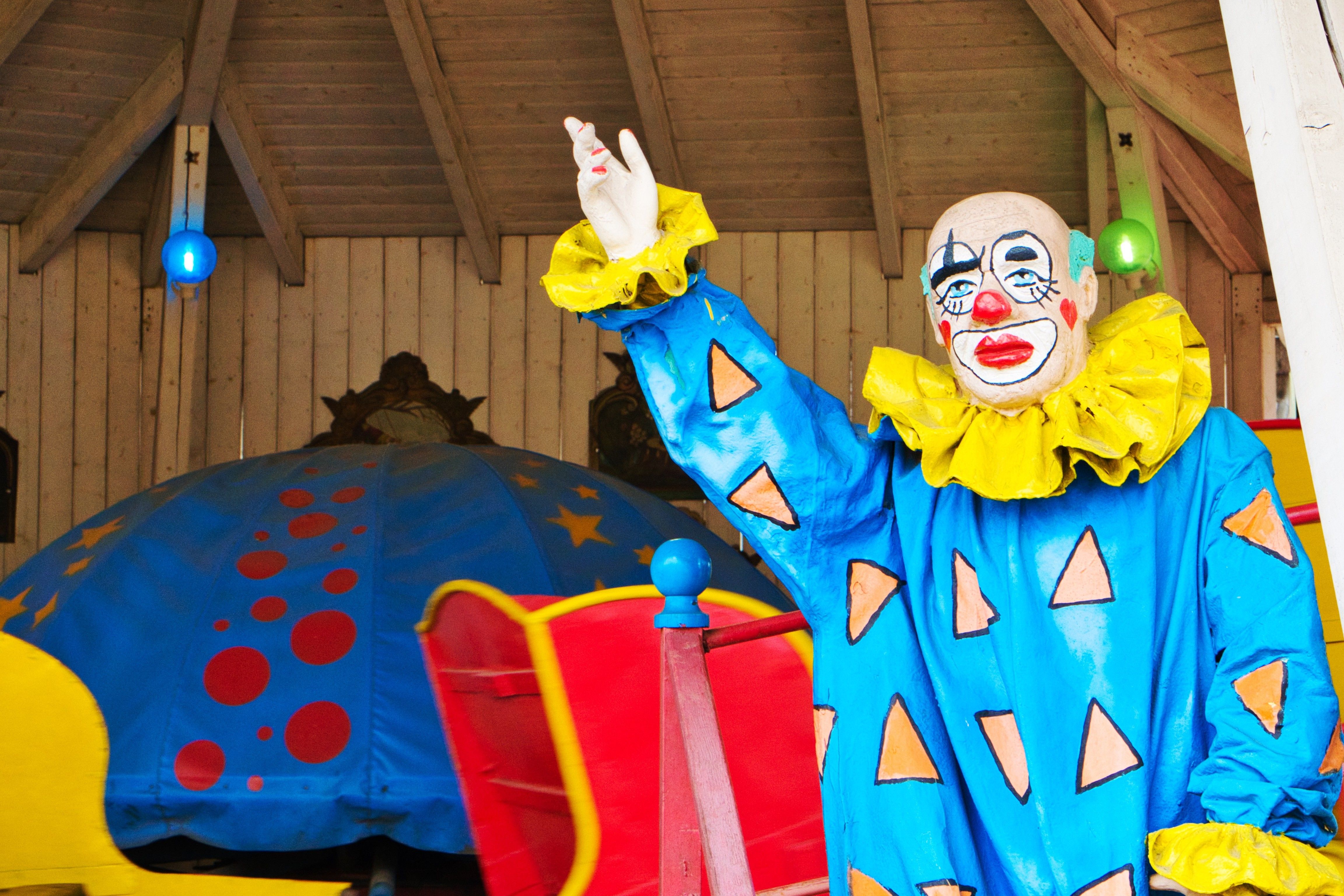 Foto: Ein Clown im Böhmischen Prater