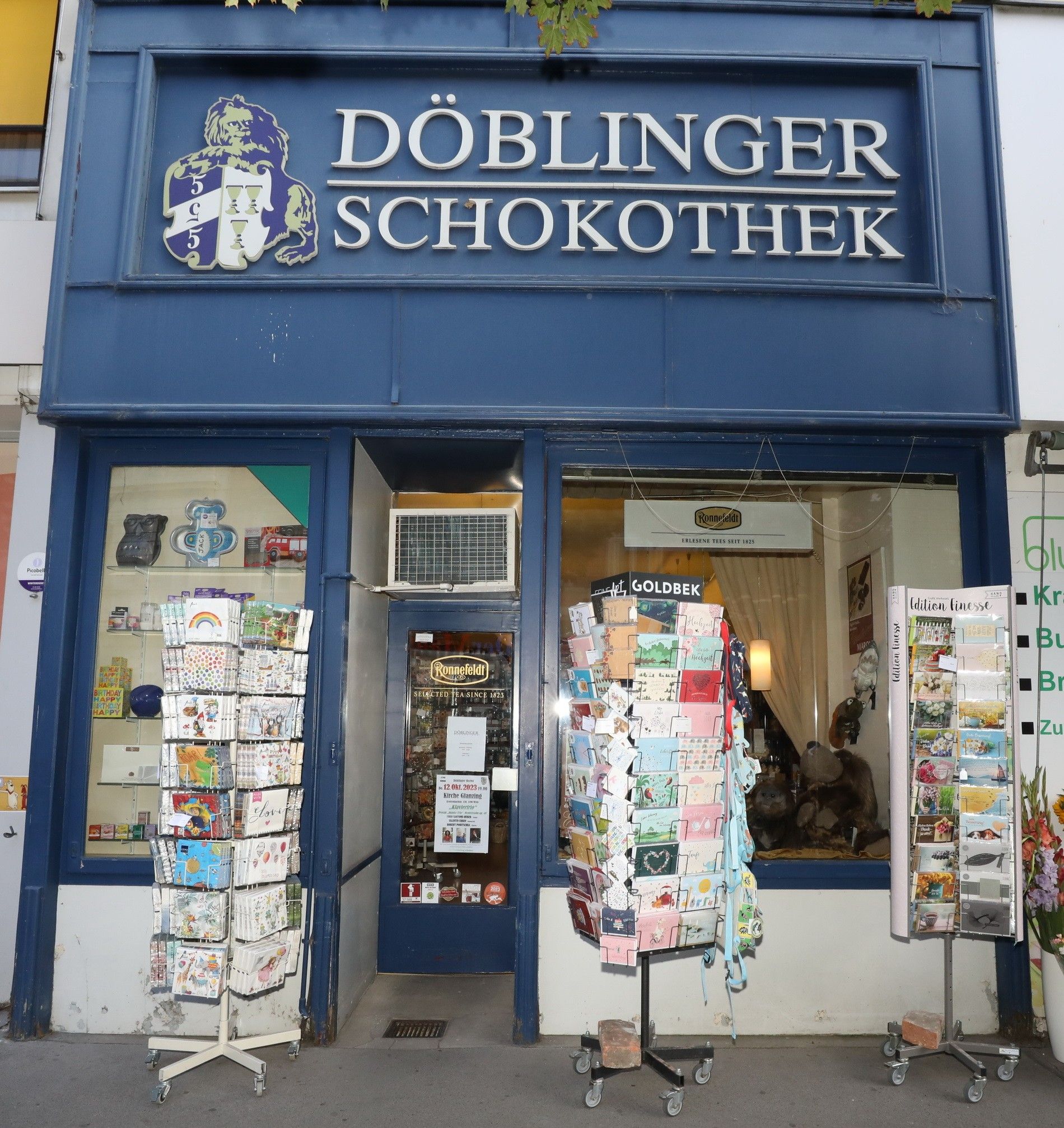 Foto: Eingangsbereich Döblinger Schokothek