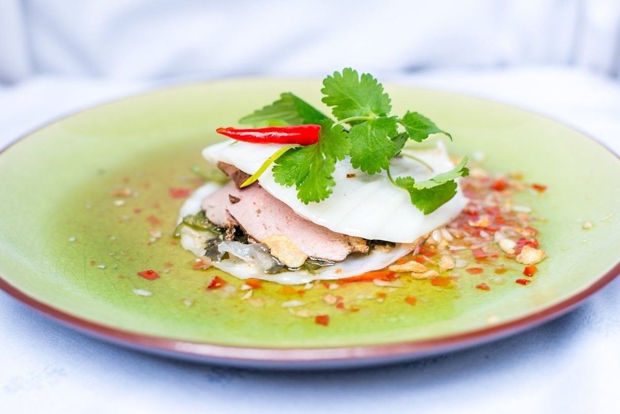 Foto: Ein vietnamesisches Gericht auf einem Teller