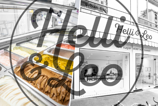 Foto: Helli & Leo Verkaufstheke und Logo