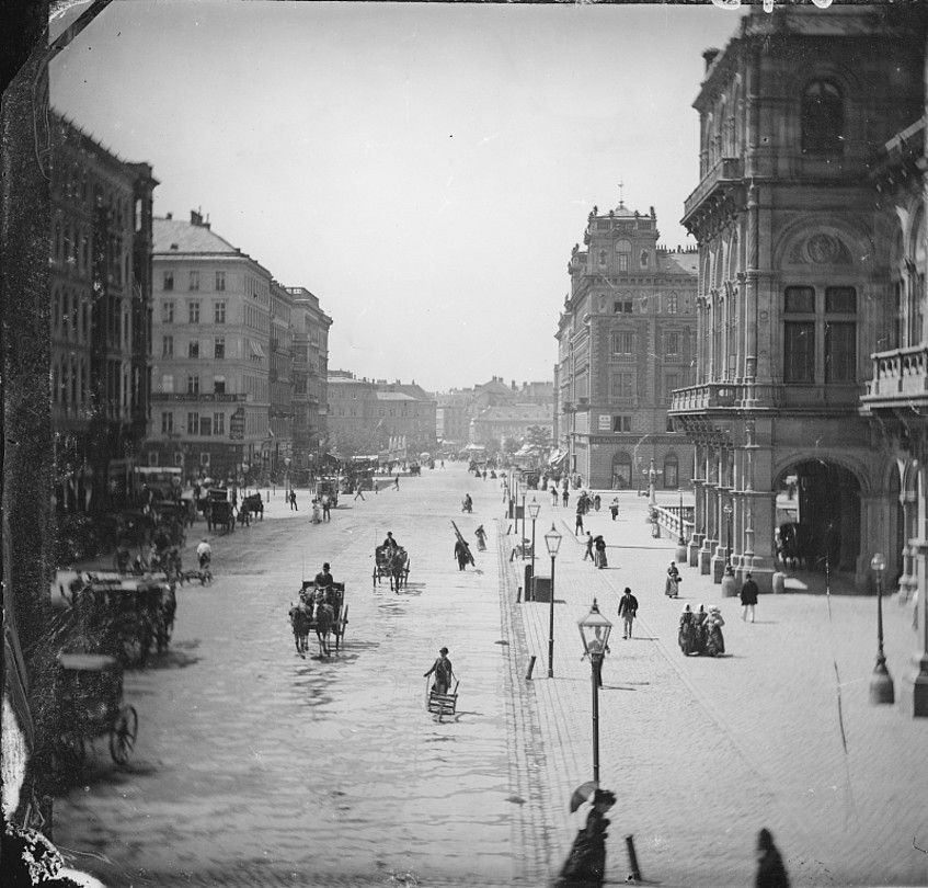 Foto: Bild der Kärntner Straße im Jahr 1876