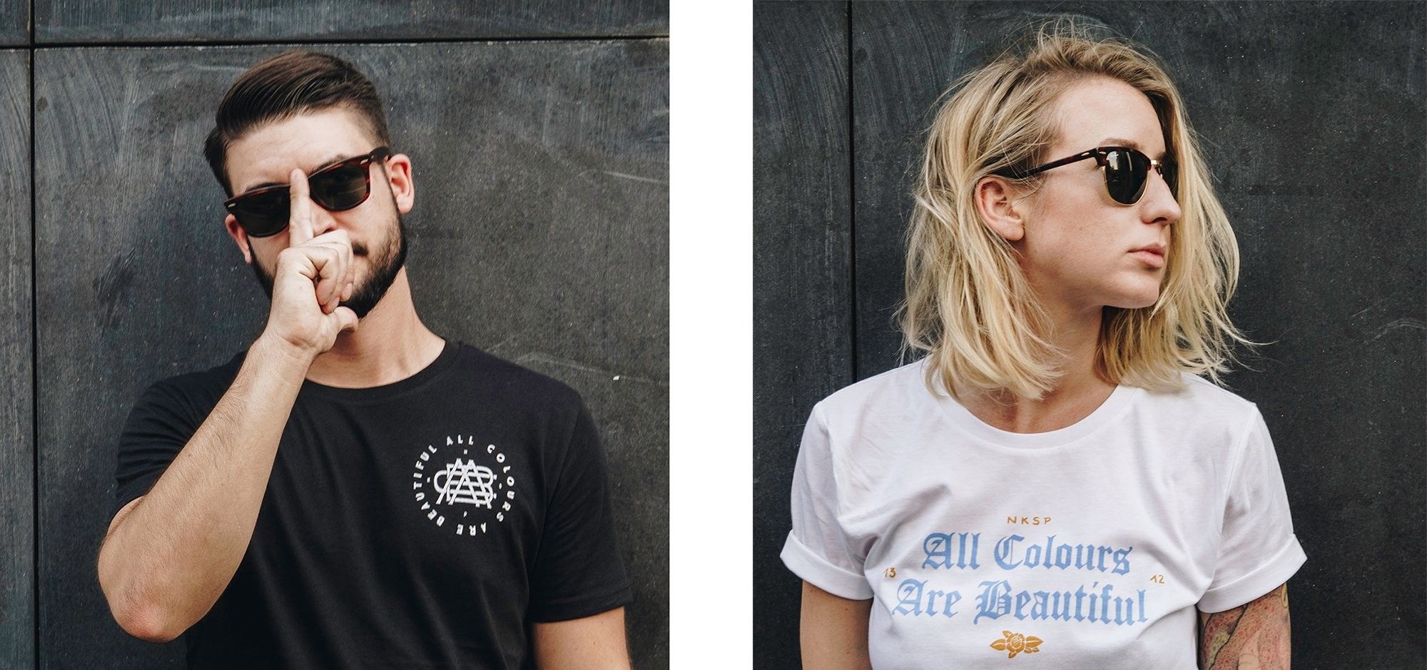 Foto: Ein Mann und eine Frau mit Sonnenbrille